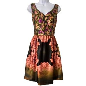 Beatrice floral print sleeveless dress size 6 NWOT